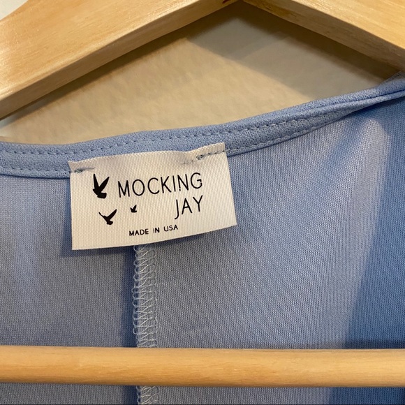 Mockingjay Light blue business casual dress - Picture 2 of 3